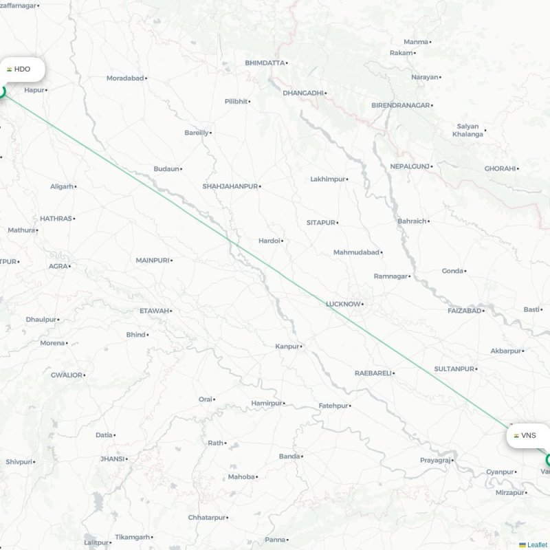 HDO - VNS route map