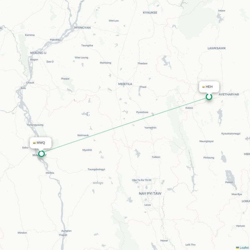HEH - MWQ route map