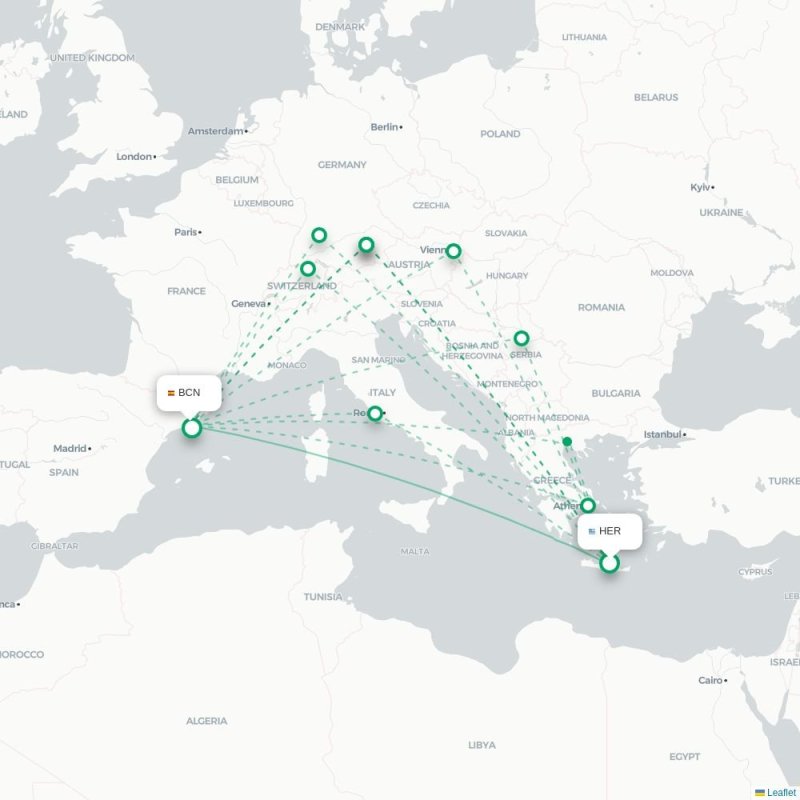 HER - BCN route map