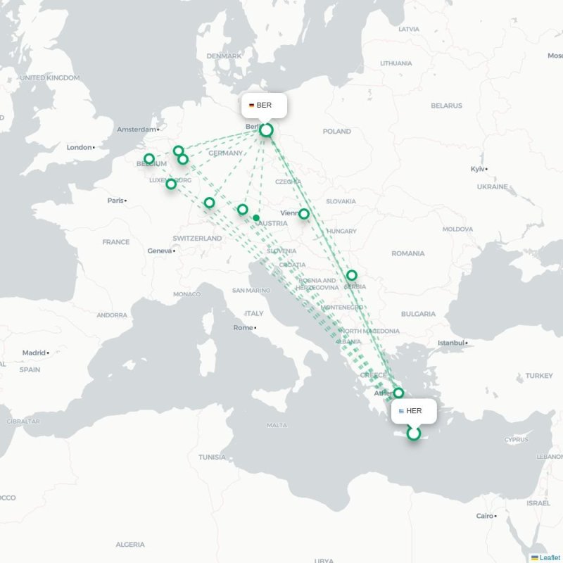 HER - BER route map