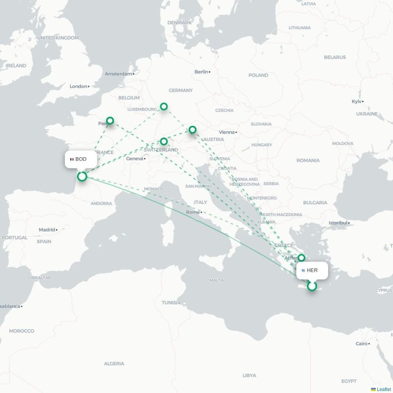 HER - BOD route map