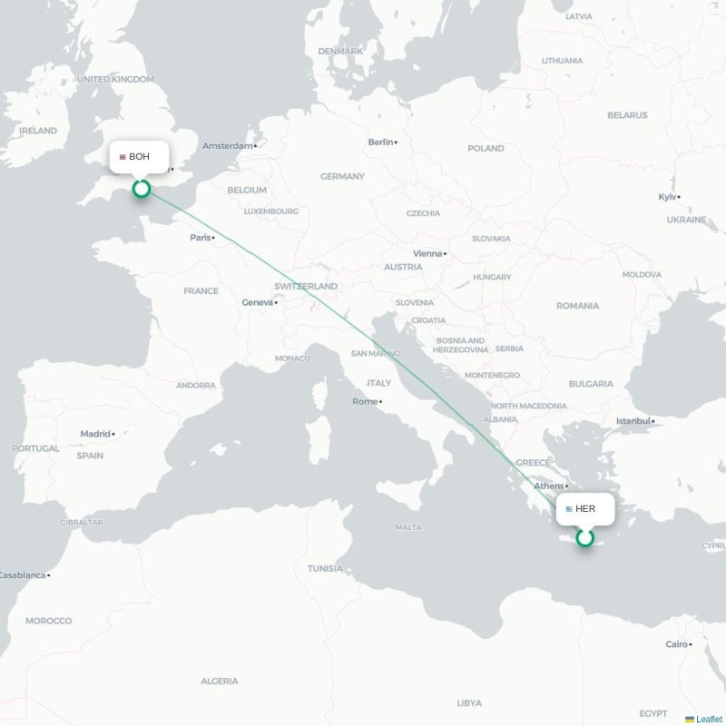 HER - BOH route map