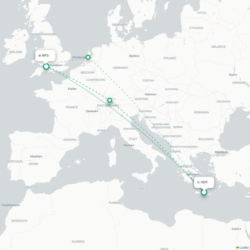 HER - BRS route map
