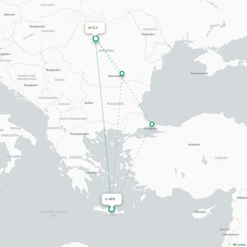 HER - CLJ route map