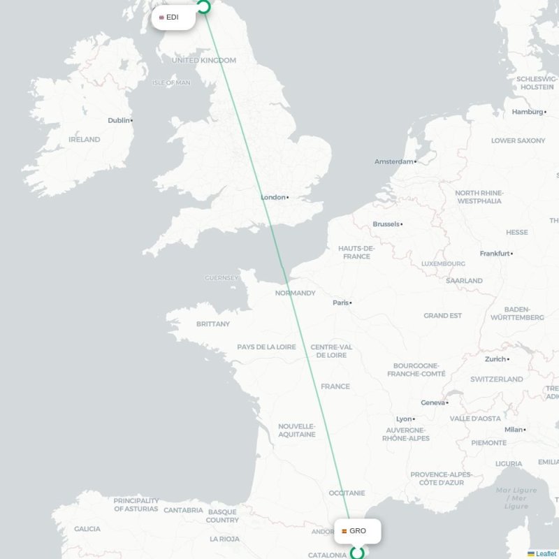 HER - EDI route map