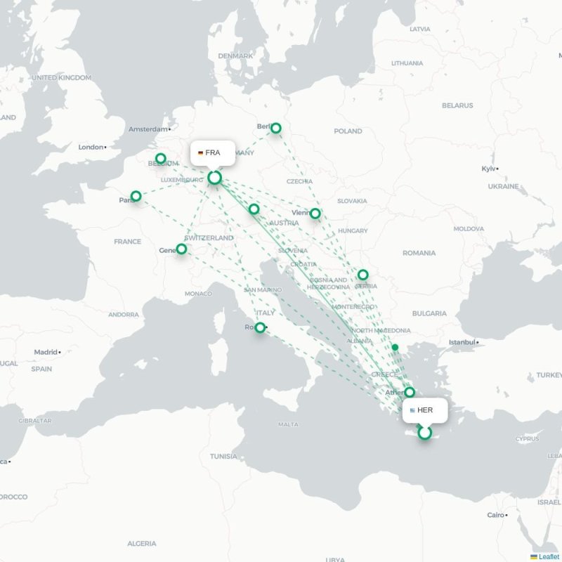 HER - FRA route map