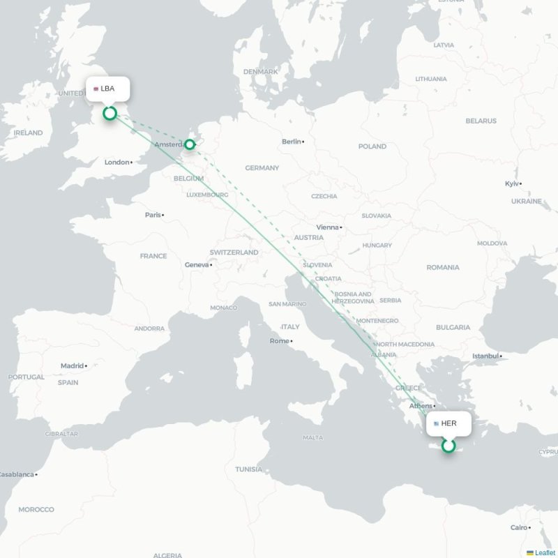 HER - LBA route map