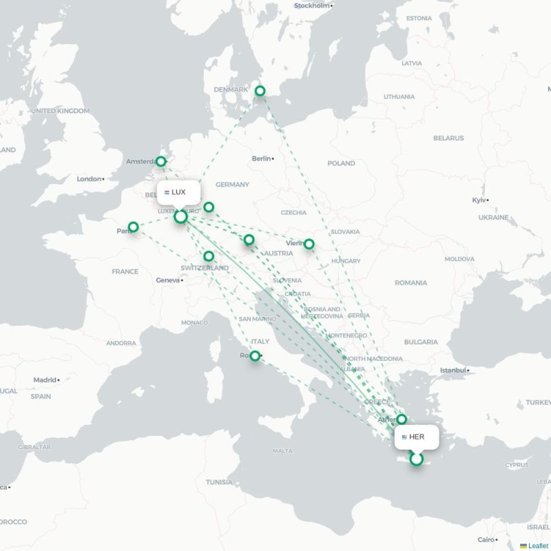 HER - LUX route map