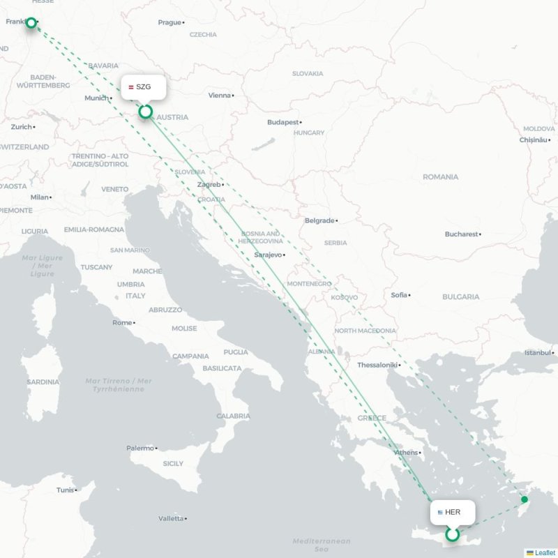 HER - SZG route map