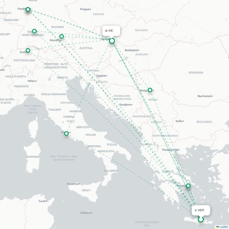 HER - VIE route map
