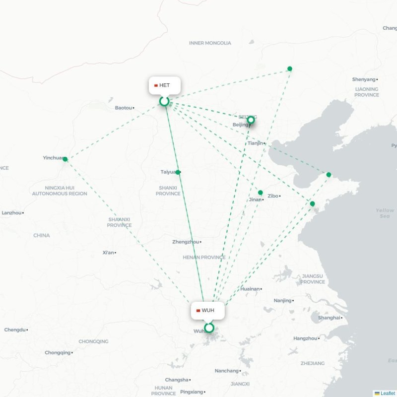 HET - WUH route map