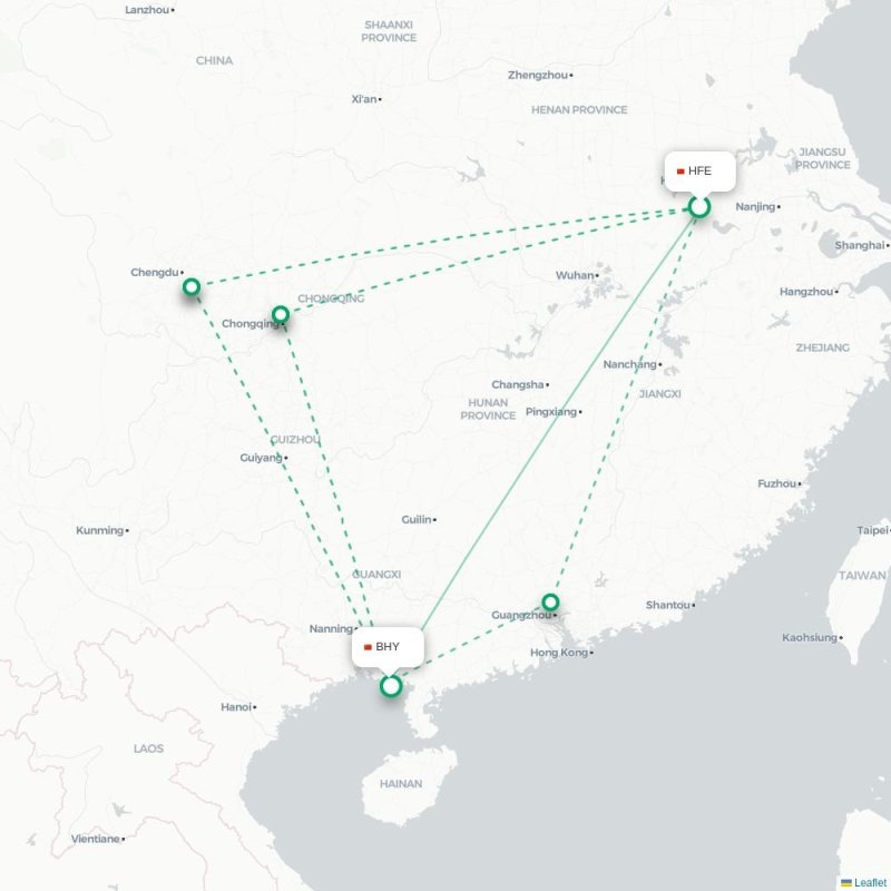 HFE - BHY route map