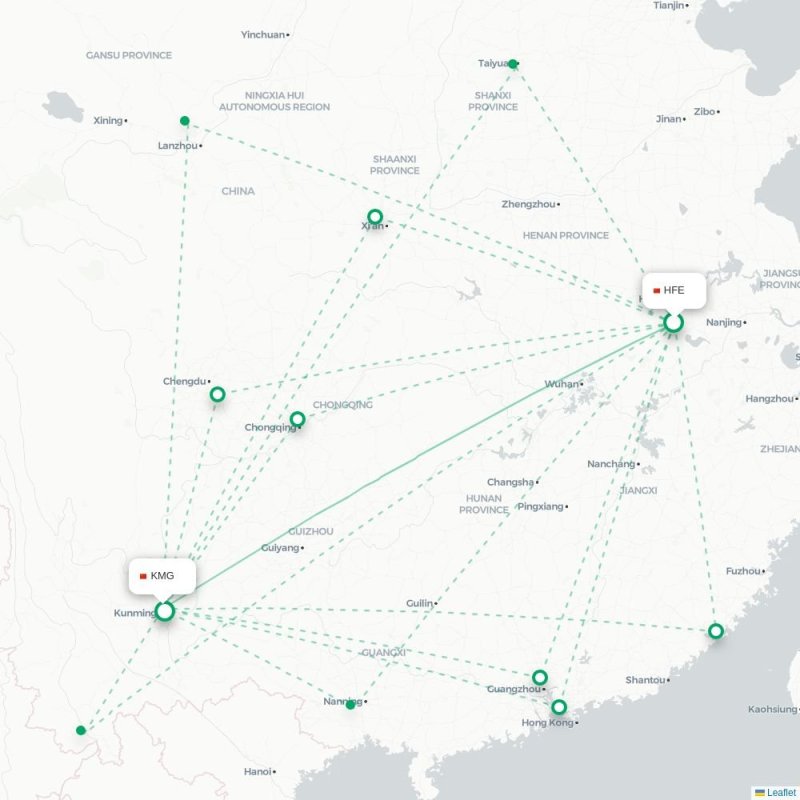 HFE - KMG route map