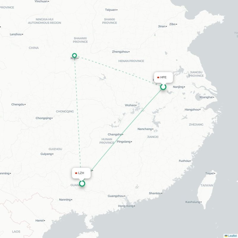 HFE - LZH route map