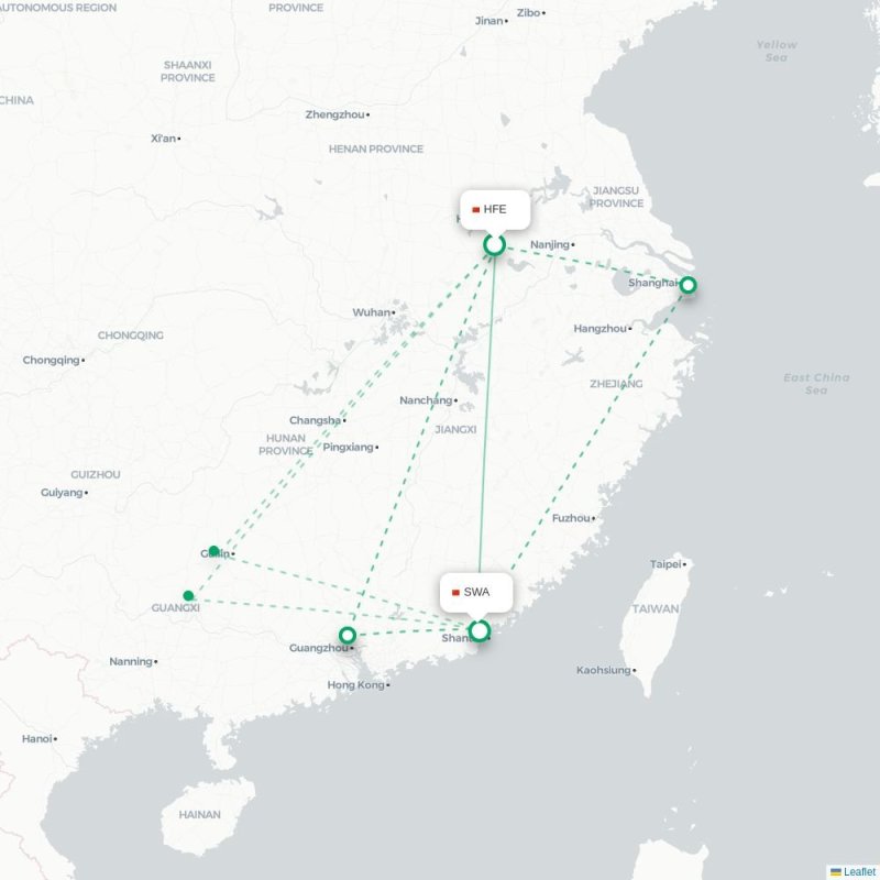 HFE - SWA route map