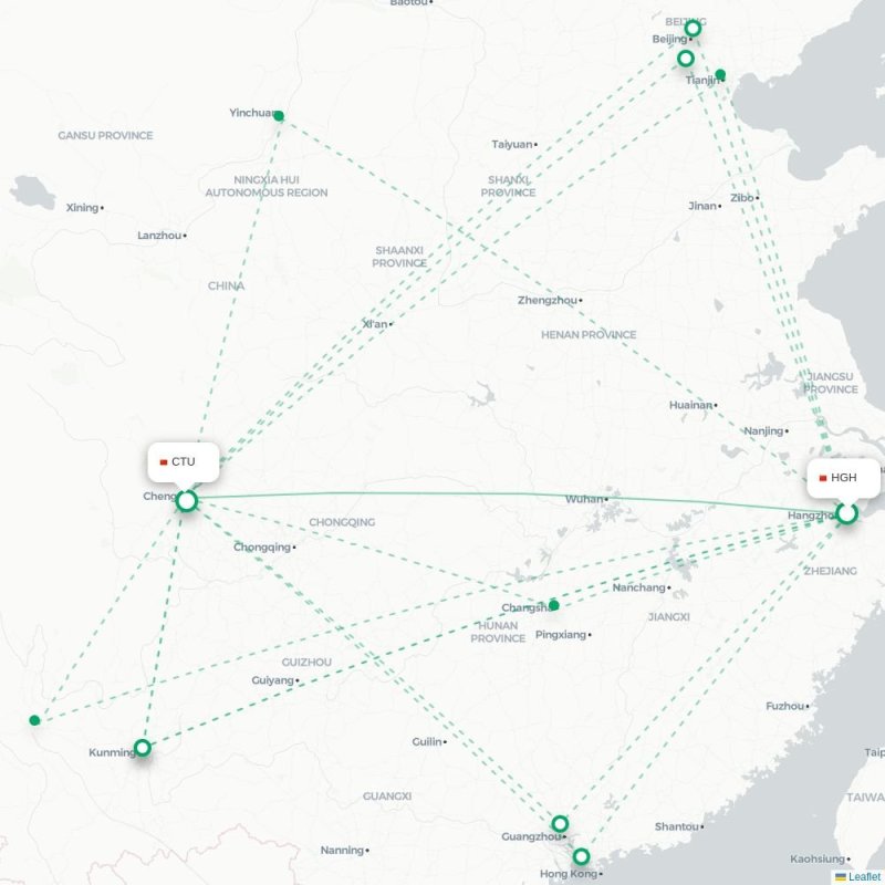 HGH - CTU route map