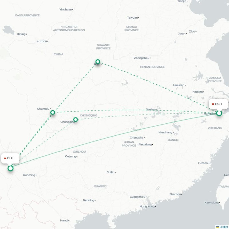 HGH - DLU route map