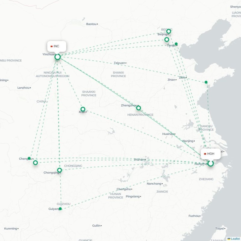 HGH - INC route map