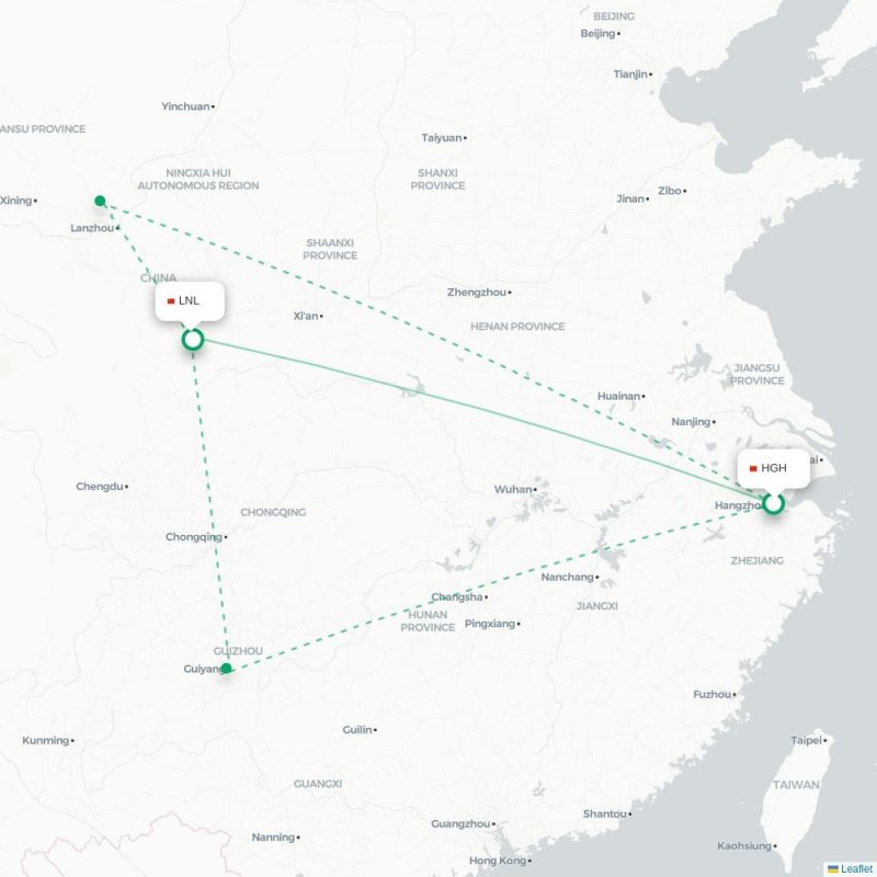 HGH - LNL route map