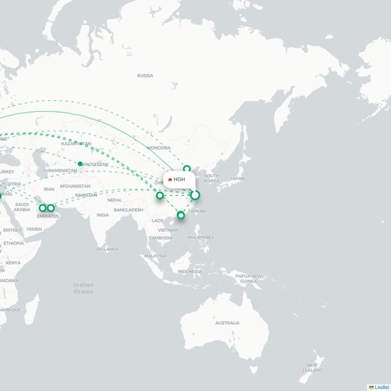 HGH - MAD route map