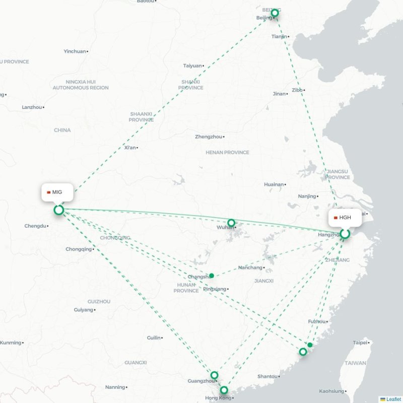HGH - MIG route map