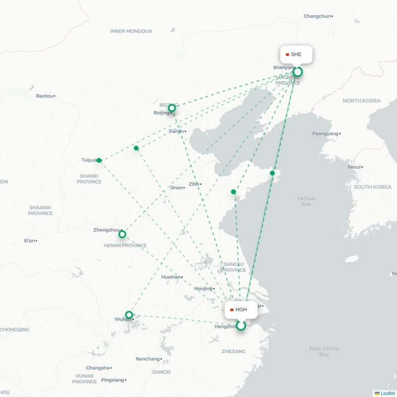 HGH - SHE route map