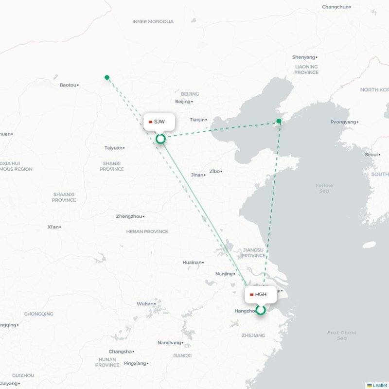 HGH - SJW route map