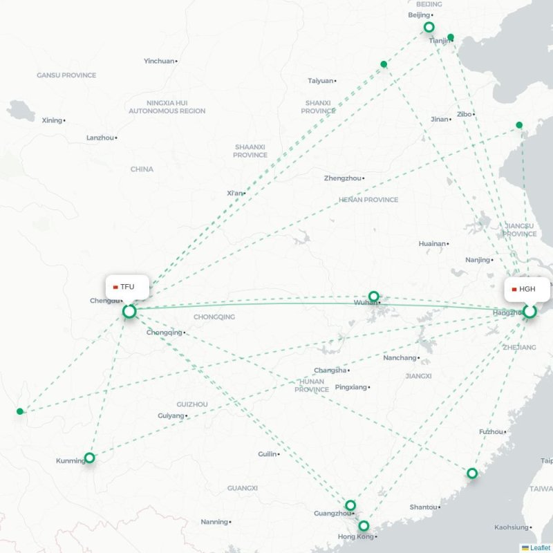 HGH - TFU route map