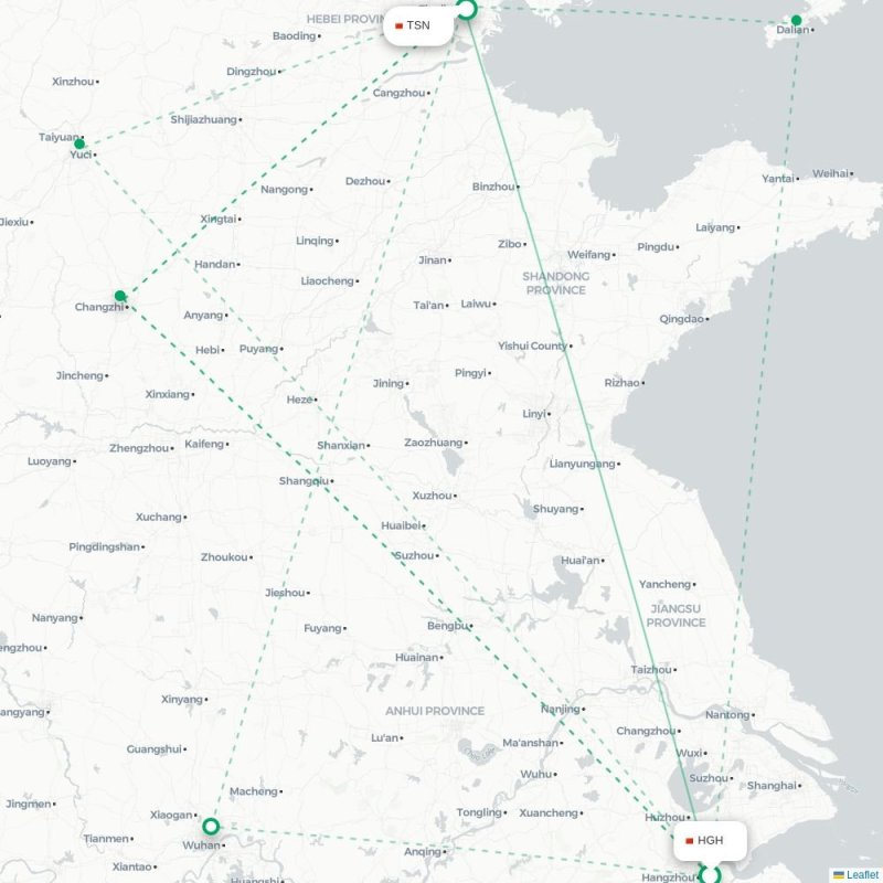 HGH - TSN route map
