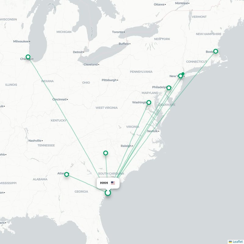 Route map   HHH airport