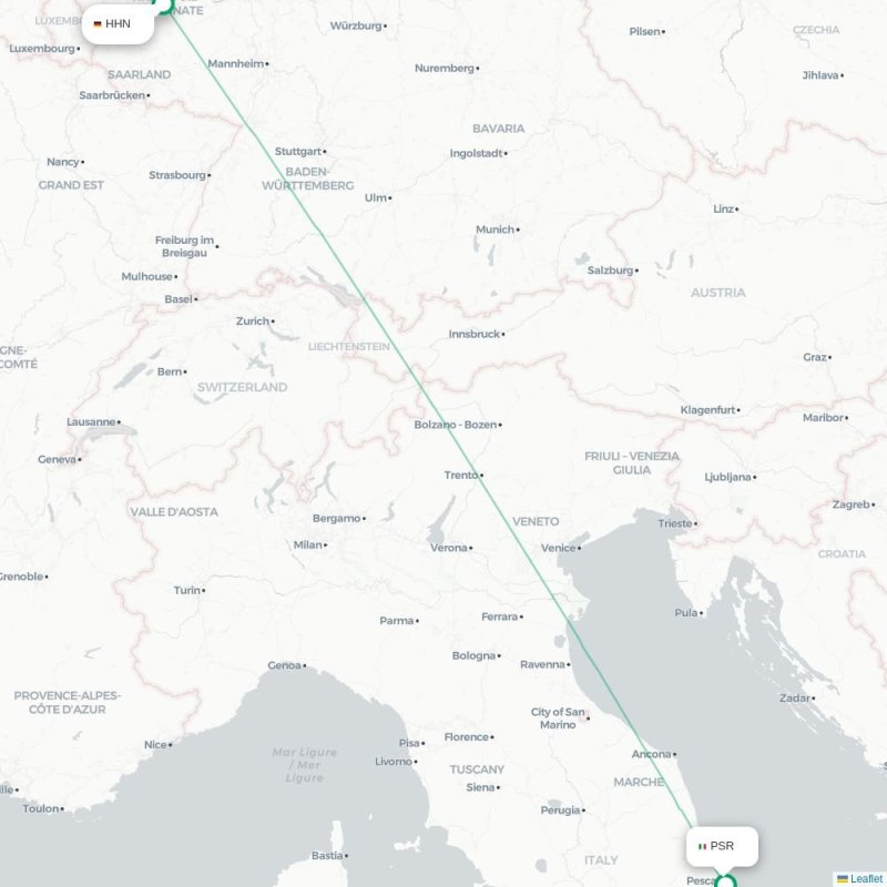 HHN - PSR route map