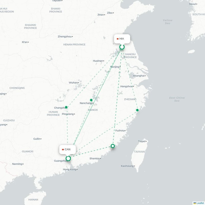 HIA - CAN route map