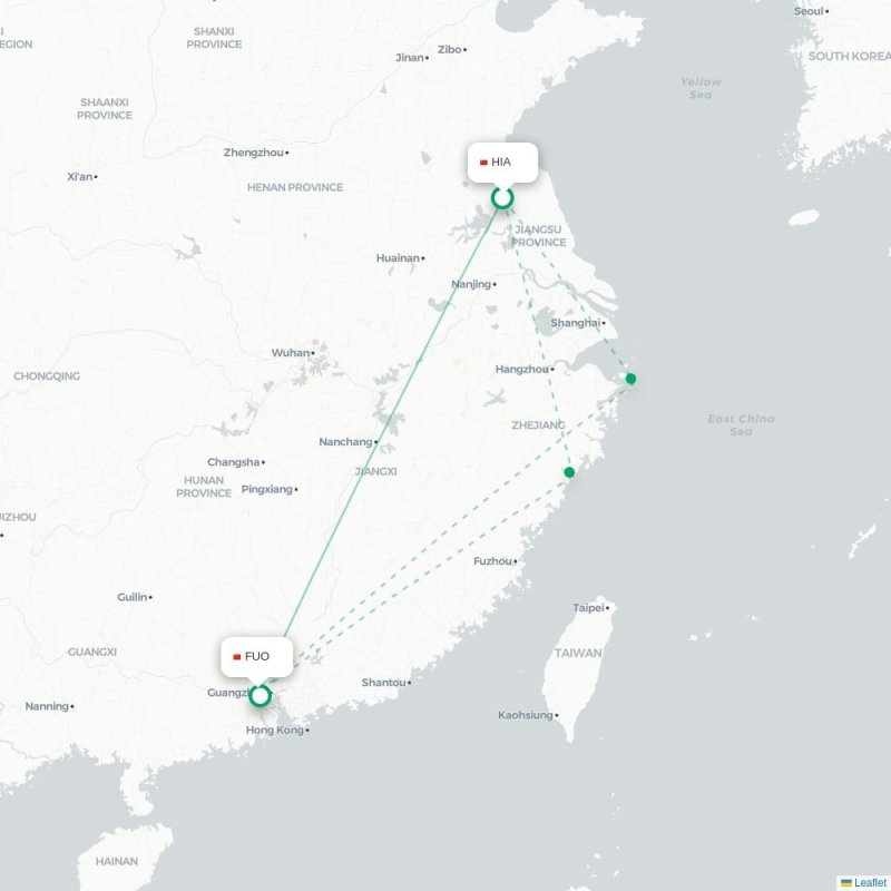 HIA - FUO route map