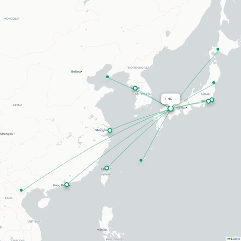HIJ - CJJ route map