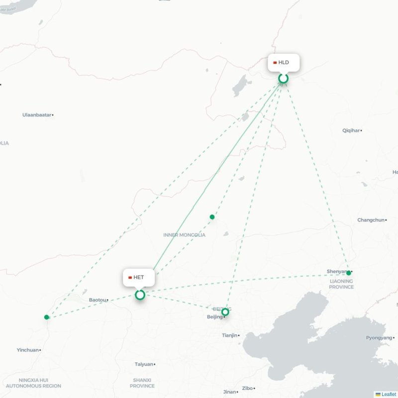 HLD - HET route map
