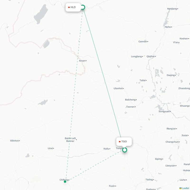 HLD - TGO route map