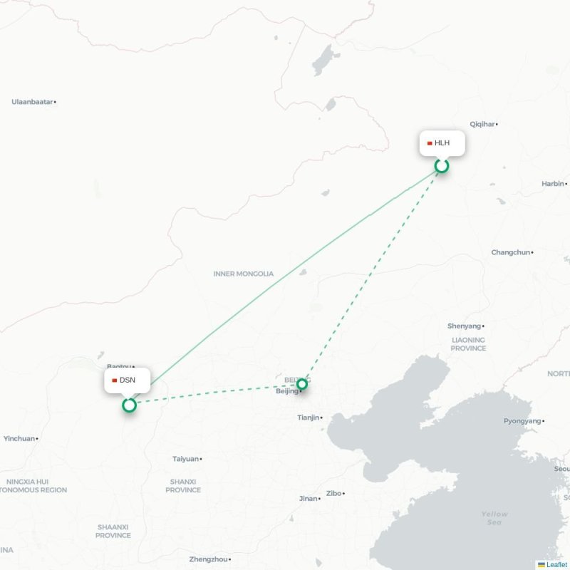 HLH - DSN route map