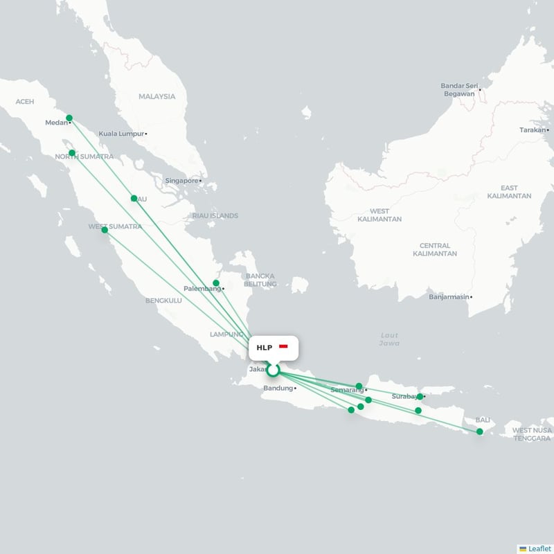 Route map Jakarta  HLP 