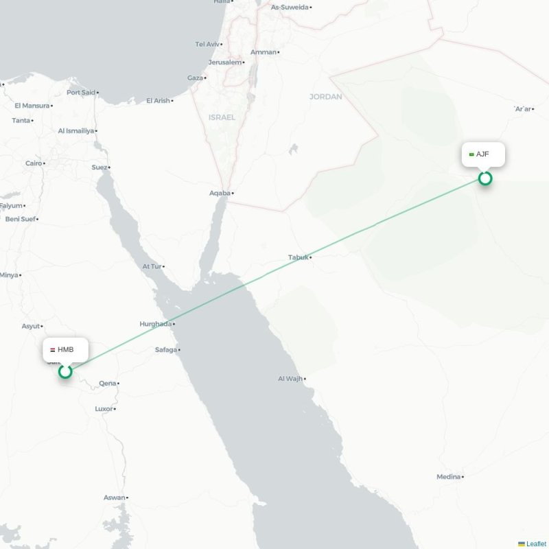 HMB - AJF route map