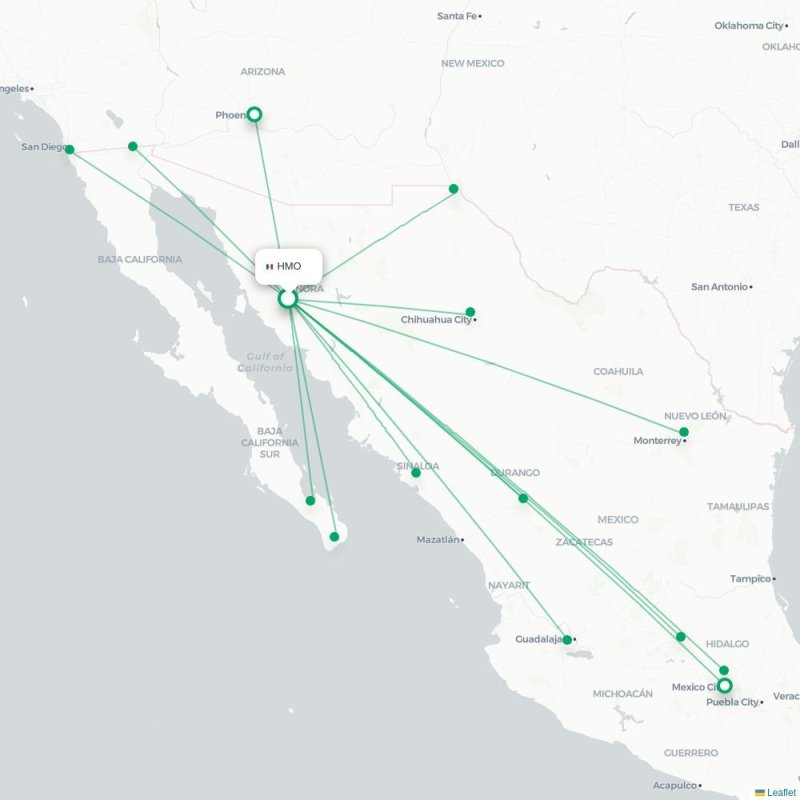 HMO - DGO route map