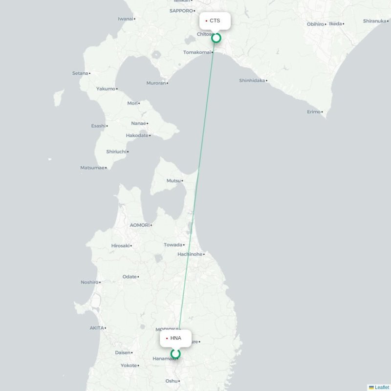 HNA - CTS route map