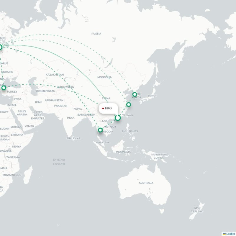 HND - HEL route map