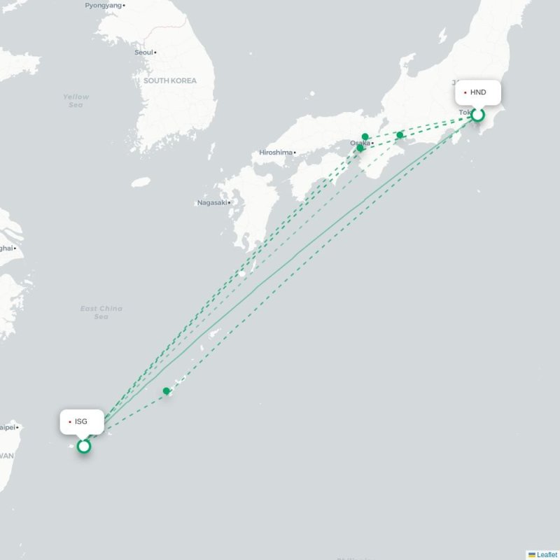 HND - ISG route map