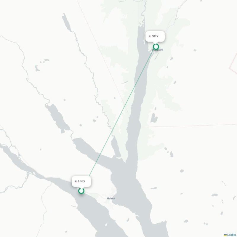 HNS - SGY route map