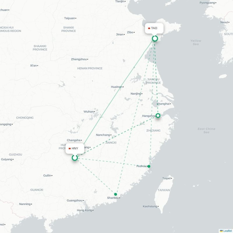 HNY - TAO route map