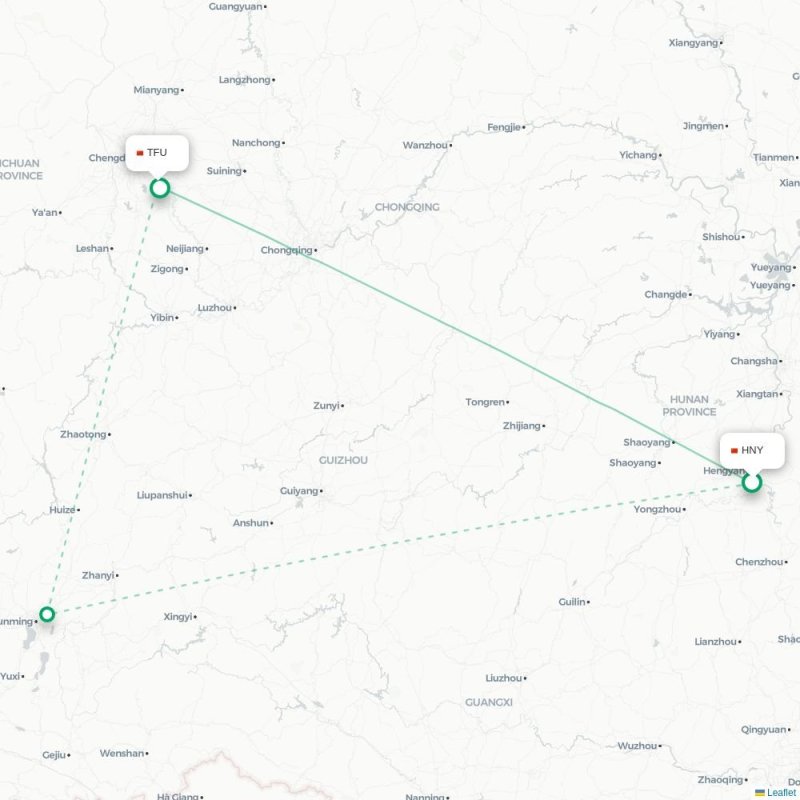 HNY - TFU route map