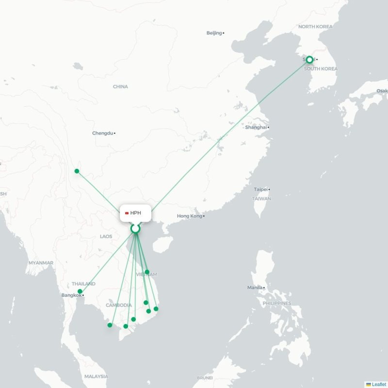 HPH - NNG route map