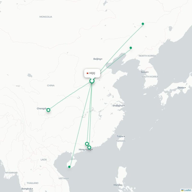 HQQ - HRB route map