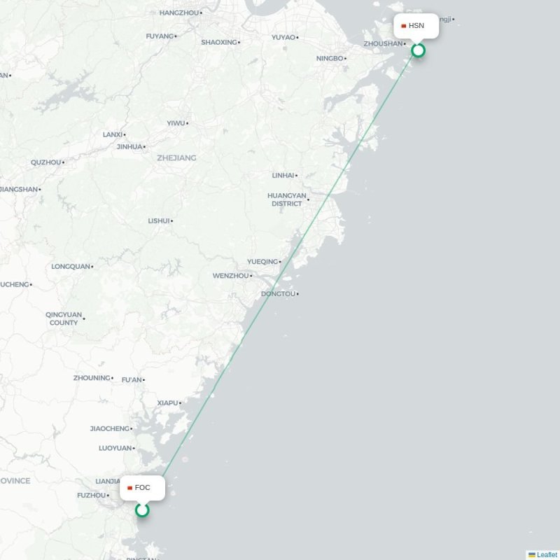 HRB - HSN route map