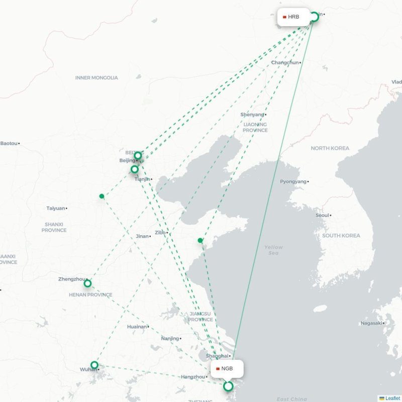 HRB - NGB route map